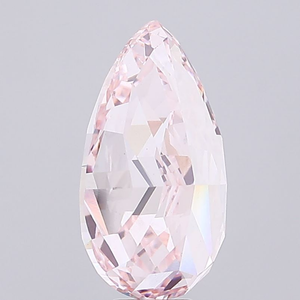 Diamant de laboratoire rose intense fantaisie taille poire 1 carat, polissage excellent, clarté VS2, certifié IGI, pierre synthétique pour bijoux - Product Image 6