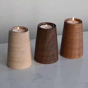 Porte-bougie en fer fait main pour la décoration de la maison, présentation sur table, artisanat métallique décoratif moderne - Product Image 1