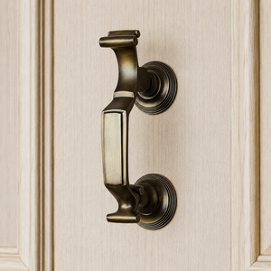 SHUBHAM Antique Brass Dr. <b>Door</b> Knocker 7.5 Inch Vintage <b>Decorative</b> Solid Brass <b>Front</b> <b>Door</b> Hardware for Home Entry - Product Image 5