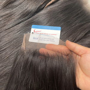 Peluca frontal de encaje transparente con cierre de encaje y cabello humano, la más vendida - Product Image 6