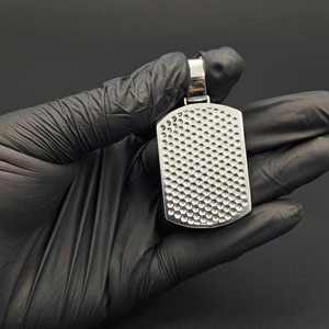 Colgante de Perro con Símbolo de Dólar, Plata, Texto Personalizado, Collar, Amuleto, Joyería Hecha a Mano, Regalo para Hombres, Mujeres, Unisex, Hip Hop - Product Image 4