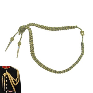 Gold Uniform Dress Aiguillette Gold Nylon British Aiguillette Gold <b>Braided</b> Metallic <b>Cord</b> With Brass - Product Image 6
