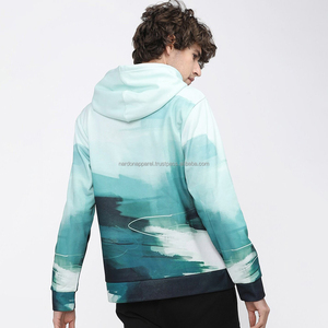 Nardon Apparel 2025 Sudadera con capucha estampada de algodón 100% para hombre, ropa holgada elegante lisa con colores sólidos - Product Image 2
