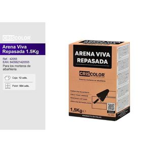 Criscolor Arena Viva Repasada 1,5 kg pour mortier de maçonnerie, mortier ciment-chaux haute résistance - Product Image 1