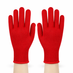 Gants de sécurité en coton, paume lisse antidérapante, poignet tricoté respirant, compatibles écran tactile, PVC à pois 10 mil d'épaisseur, usage général, bleu - Product Image 3