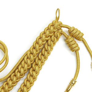 High Quality 100% Cotton Customized Reflective Drawcord Lanyard Cords 8 Strand <b>Braided</b> Coated Finish Uniform <b>Accessory</b> - Product Image 4