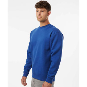 Premium Quality <b>Men's</b> Winter Sweatshirt Classic Crew Neck Fleece Lined <b>Warm</b> Pullover <b>Jumper</b> Activewear Blue Sweatshirt - Product Image 3