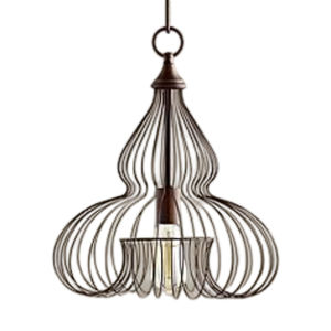 Lampe suspendue géométrique moderne en maille métallique noire, design unique, luminaire suspendu au plafond pour cuisine, salle à manger et café - Product Image 3