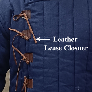 เสื้อกั๊กแกมเบสันยุคกลางแบบหนาบุนวมยาว เสื้อแจ็คเก็ตอัคเทียน ผ้าฝ้ายแบบโบราณ ชุดเกราะแขนยาวสำหรับอัศวินไวกิ้ง - Product Image 5