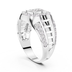Anillo de Compromiso de Diamantes Cultivados en Laboratorio Moderno y de Lujo ZAWO HOUSE para Mujer |   Anillo de boda de diseño elegante y llamativo - Product Image 5