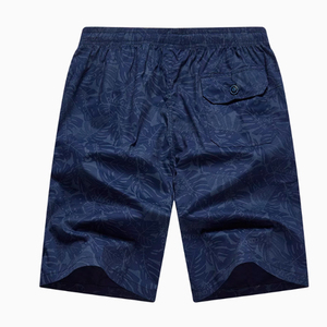 Shorts de bain décontractés pour hommes, bleu marine, imprimé balles de golf, personnalisables, respirants, séchage rapide, avec cordon de serrage, 100 % coton, taille mi-haute - Product Image 2