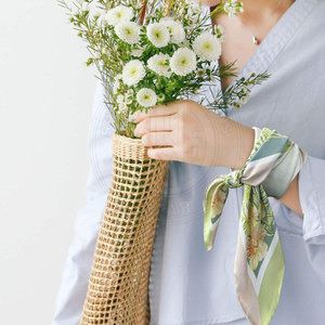 Silk Scarf Decorative Print With Soft Fabric For Everyday Travel And Casual Dressing Silk Scarf - Product Image 3