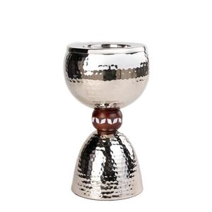 Soporte de incienso de Metal niquelado martillado para fragancia del hogar Decoración de Ramadán Oud Mabkhara Bakhoor soporte de incienso - Product Image 1