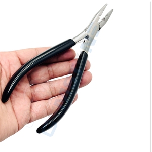 Alicate Profesional de 2 Orificios para Extensiones de Cabello, Herramienta de Punta Plana de 7 Pulgadas para Anillos Micro y Nano Beads, Instalación de Extensiones de Cabello - Product Image 4