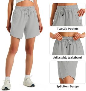Shorts Deportivos Cortos de 5 Pulgadas para Mujer, Cómodos, Casuales, para Gimnasio, Activos, de Poliéster, Ligeros, para Entrenamiento - Product Image 4