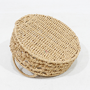 Natural Water Hyacinth Serving Tray Handwoven Round <b>Bread</b> Fruit <b>Basket</b> Eco-friendly - Product Image 2