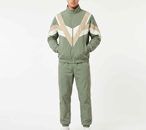 Premium Quality Men Windbreaker <b>Tracksuit</b> Set 2 1 <b>Retro</b> Streetwear Letter Print Drawstring Long Sleeve Regular Fit Lightweight - Product Image 5
