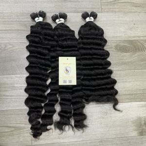 ผมมนุษย์แท้จากธรรมชาติผมมนุษย์แท้แบบไม่ผ่านการต่อแบบเป็นลอนลึกแบบสองชั้น - Product Image 2