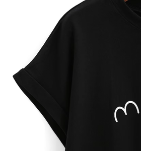 เสื้อยืดแขนสั้นทรงสลิมฟิตสำหรับผู้หญิงเสื้อยืดคอกลมผ้าคอตตอนแนวสตรีทเสื้อครอปสำหรับ100% - Product Image 2