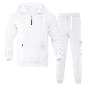Conjunto Deportivo de Dos Piezas para Hombre, Sudadera con Capucha y Pantalones Jogger con Cordón, Ropa Deportiva Informal para Entrenamiento, Venta al Por Mayor - Product Image 1