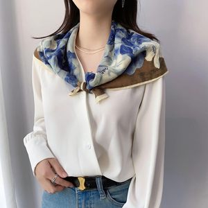 Pañuelos de Seda Cuadrados con Logotipo Personalizado, Pañuelos de Cabeza de Satén, Pañuelos con Estampado de Puntos, Cuadros y Rayas, Lazos de Seda - Product Image 3