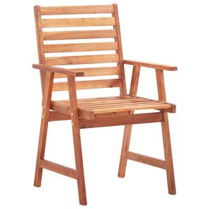 Set di 2 sedie da giardino per esterni, colore verde marrone - Product Image 3