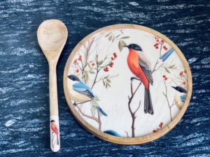 ชุดอาหารไม้ ถาดเสิร์ฟอาหารไม้  ชามผลไม้ขนาดกลาง  ภาชนะครัวเรือน  ของตกแต่งบ้าน โรงแรม ร้านอาหาร  ผลิตจากอินเดีย เป็นมิตรกับสิ่งแวดล้อม หรูหรา - Product Image 4