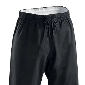 Uniforme de karaté unisexe pour adultes, 100% coton noir, respirant, vêtements d'arts martiaux, ensemble pantalon et haut coupe classique, disponible à la vente - Product Image 6