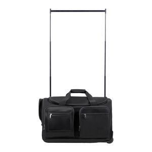 Sac de danse à roulettes de 23 pouces avec porte-vêtements et port USB, solution de rangement de danse réglable en hauteur avec protection de la vie privée - Product Image 1