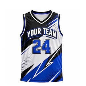 Maillots de basket-ball fabriqués par un fabricant professionnel, design sublimé, coutures durables - Product Image 1
