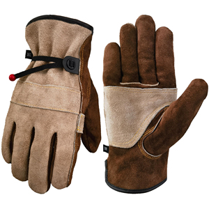 Guantes de cuero de cabra de grano completo de alta calidad, resistentes al calor y para soldar, guantes de cuero para soldadores. - Product Image 1