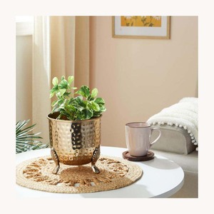Trending Metal Hammered Planter Modern Designer Plant Pot Customized Decorative Garden Balcony Patio Home Decor - Product Image 6