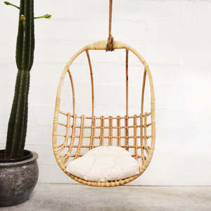 Silla Colgante de Mimbre Estilo Bohemio para Interiores, Hamaca, Decoración para el Hogar, Venta Directa de Fábrica - Product Image 3