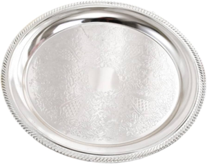 Plateau de service en aluminium de 14 pouces, qualité alimentaire, plateau de service commercial en aluminium pour pizza, plateau de service en aluminium de 35 cm - Product Image 3