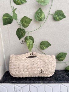 มาใหม่โครเชต์ฤดูร้อนชายหาดฟางกระเป๋าโบฮีเมียน Handmade ผู้หญิงคอลเลกชันสไตล์กระเป๋าหญ้าทะเลกระเป๋าสแควร์ - Product Image 4