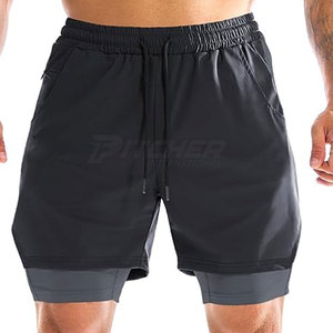 Pantalones Cortos Deportivos para Hombre de Alta Calidad, Secado Rápido, Tela Elástica, para Gimnasio y Ropa Deportiva - Product Image 2