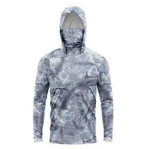 Sudadera con Capucha Ligera para Hombre, Protección Solar, Sublimada, para Senderismo y Pesca, Manga Larga, Verano - Product Image 1