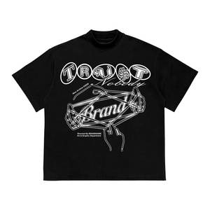 State Of Mind <b>Mens</b> <b>Black</b> T-<b>Shirt</b> With Graphic Print Street Style O-Neck <b>Short</b> <b>Sleeve</b> Regular Fit Cotton Jersey - Product Image 6