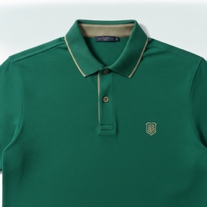 Polo brodé personnalisé pour homme – T-shirt décontracté d'été à manches courtes avec logo brodé – Vêtement décontracté en vente en ligne - Product Image 3