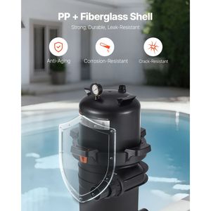 Cartuccia Filtrante per Piscina ad Alta Efficienza 150 Sq.ft2, Valvola in ABS/PVC, 9000 GPH, per Pulizia e Filtrazione Spa - Product Image 3