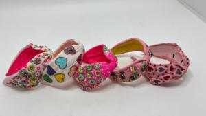 Handmade Embroidered Fabric Hair Band Colorful Beaded <b>Headband</b> Fashion Accessory for <b>Women</b> Girls Conifer 6.5cm - Product Image 5