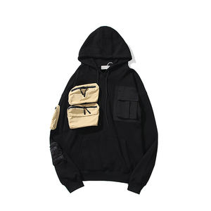 Sweat-shirts à capuche pour hommes à prix abordable, vente en gros, logo personnalisé, polaire, pull à capuche, uni, streetwear décontracté, nouveau look - Product Image 6