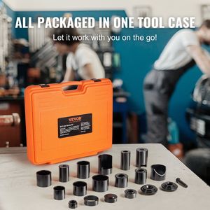Kit Pressa per Giunti Sferici a C da 21 Pezzi per la Maggior Parte delle Auto 2WD e 4WD - Strumento per Rimozione e Installazione Giunti Sferici - Product Image 6