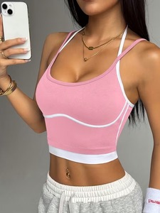 บราสำหรับผู้หญิงแบบซัพพอร์ตสูง ช่วยพยุงหลังตรง |   เสื้อออกกำลังกายแบบสายไขว้ |   บริการ OEM ผ้าถักเนื้อนุ่มพิเศษ ผสมสแปนเด็กซ์/ไนลอน - Product Image 3