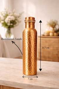 Botellas de Agua de Cobre con Diseño Martillado, Portátiles y Reutilizables para Comer y Uso en Exteriores - Product Image 5