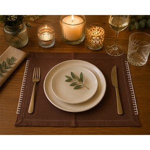 Premium Linen <b>Placemat</b> | Washable Heat Resistant Dining Table Mat for Home, Hotel & Restaurant - Product Image 3