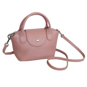 Sacs à bandoulière en cuir véritable pour femmes, sacs messager simples et élégants en cuir de vachette, sacs à fermeture éclair de créateur pour femmes - Product Image 3