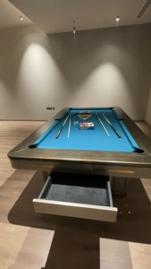 โต๊ะพูลในร่ม Argmac ระดับหรูหรา พร้อมผ้าสักหลาดความเร็วสูง ปรับขนาดได้ โครงสร้างแข็งแรงทนทาน สำหรับใช้ในบ้าน โรงแรม และคลับ - Product Image 6