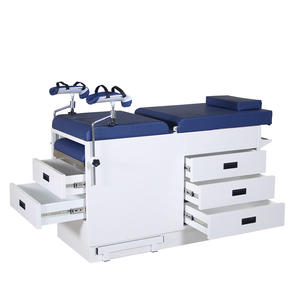 Fabbrica diretta ospedale mobili consegna manuale letto parto visita ginecologica letto con cassetti - Product Image 3