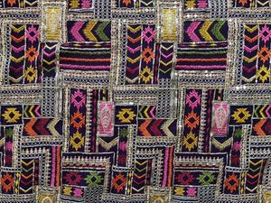 Wholesale 44 Inch Heavy Work <b>Embroidery</b> Fabric Luxury Stone Work Dress <b>Material</b> 55 Inch Panna Premium Quality Textile Factory - Product Image 3